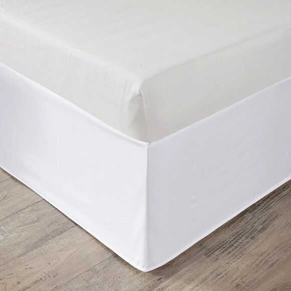 Intelligent Design Extended Ultra Soft Drop 36" Dorm Bedskirt, Twin-XL, White - Picture 4 of 4